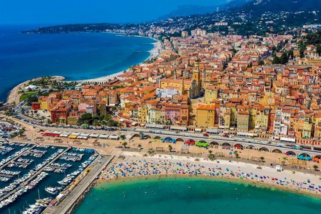 Menton Carre D'Or - Private Garage Apartment Luaran gambar
