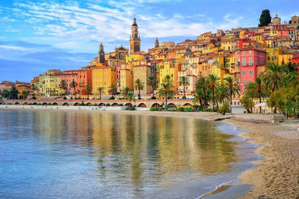 Menton Carre D'Or - Private Garage Apartment Luaran gambar